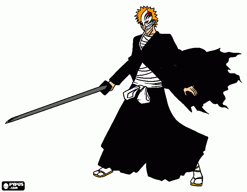 Ichigo Kurosaki Para Imprimir Desenho Ichigo Kurosaki