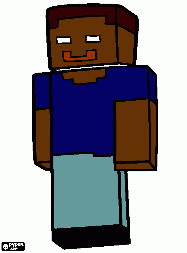 33-herobrine para colorir e imprimir