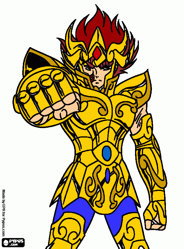 aioria para colorir e imprimir