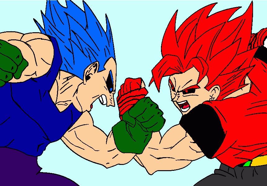 Aka Sihin SS10 VS Ao Raigen SS10(Ryu Senshi JZ) para colorir e imprimir