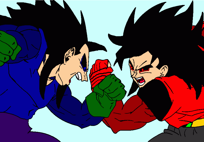 Aka Sihin SS40 VS Ao Raigen SS40(Ryu Senshi JZ) para colorir e imprimir