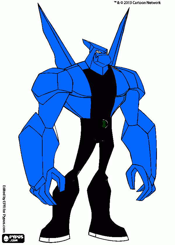  alien do ben 10 para colorir e imprimir