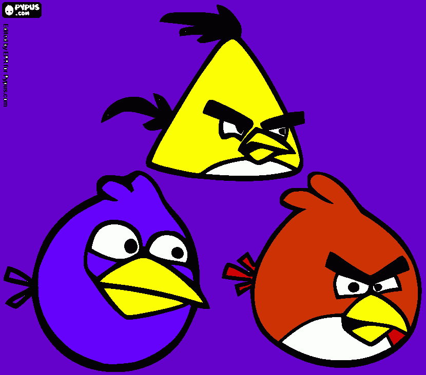 angry birds toom para colorir e imprimir