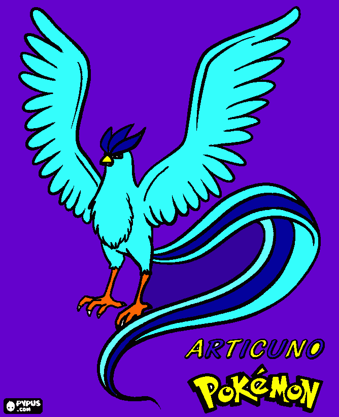 desenhos de articuno para colorir