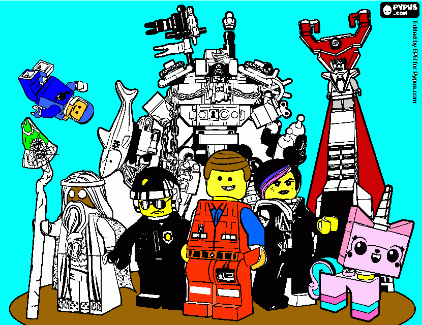 Aventura Lego para colorir e imprimir