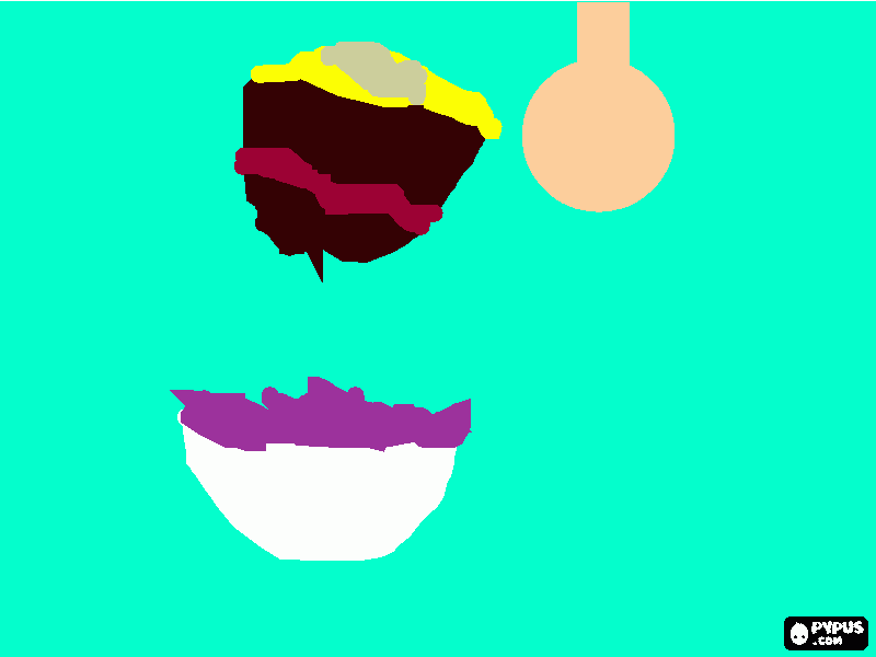 açai e tacaca para colorir e imprimir