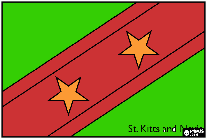 bandeira Cristóvão  para colorir e imprimir