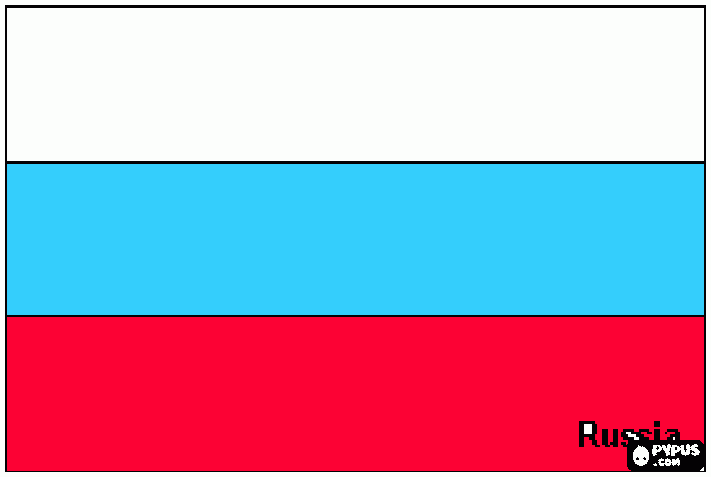 bandeira da russia para colorir e imprimir