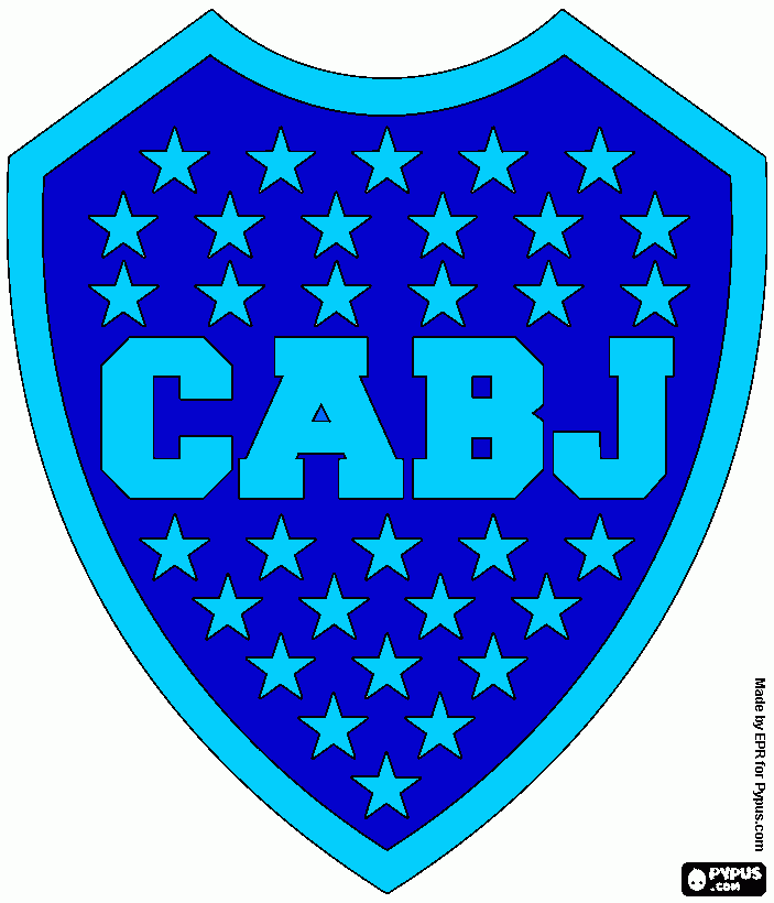 belo desenho boca juniors para colorir e imprimir