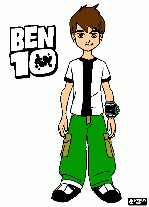 ben 10 colorido para imprimir , desenho ben 10 colorido