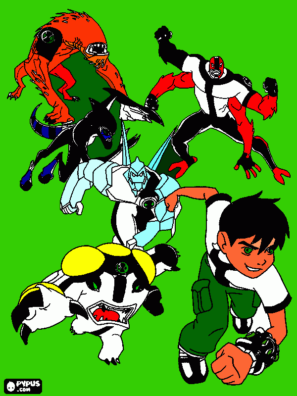 ben  10    original para colorir e imprimir