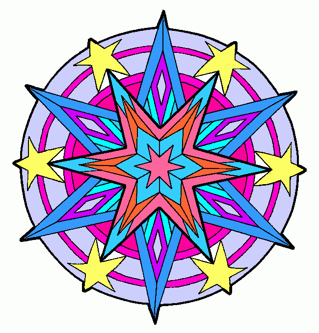 Bia & Mandala para colorir e imprimir