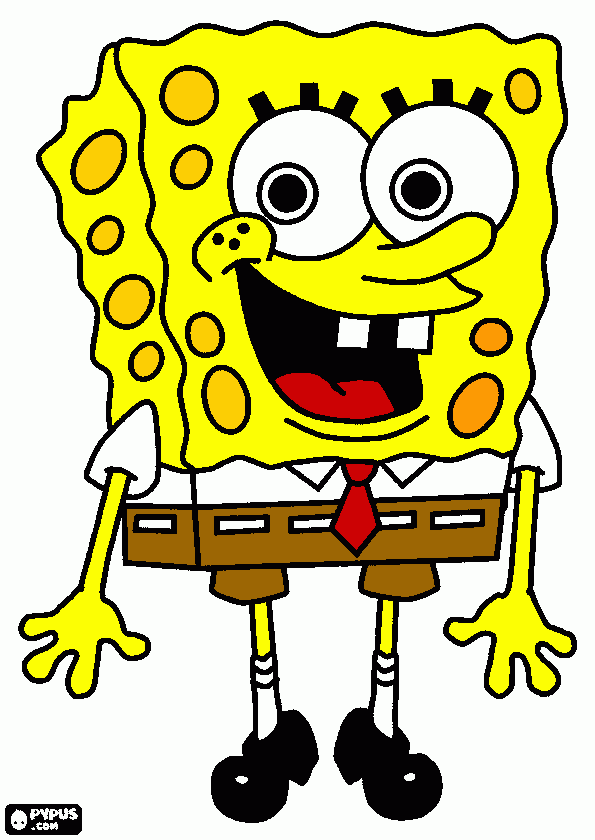 bob esponjqa para colorir e imprimir