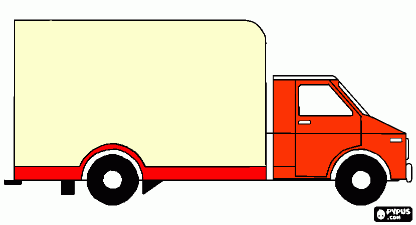 Baú da Web: Desenhos de caminhão para colorir