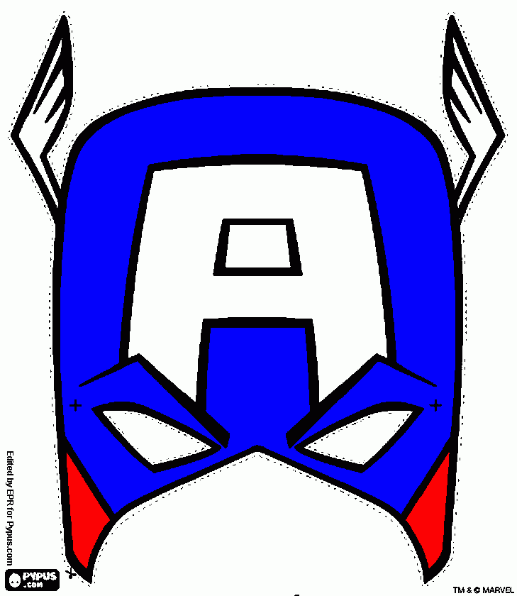 capitão ameria para colorir e imprimir