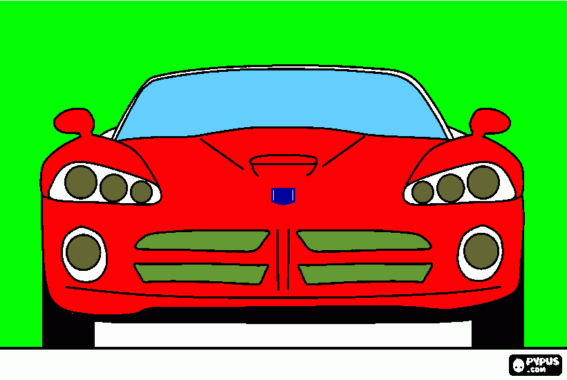 Carro Ferrari Alegre para colorir e imprimir