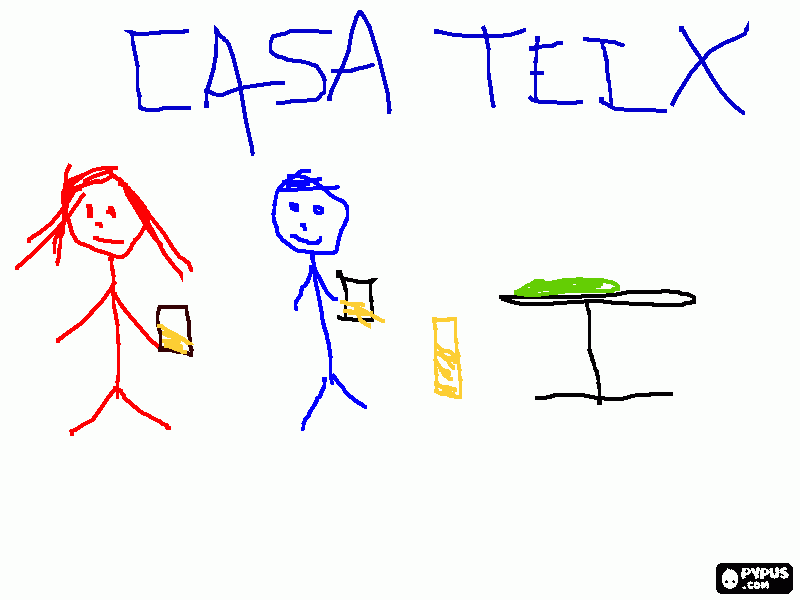 casa teix para colorir e imprimir