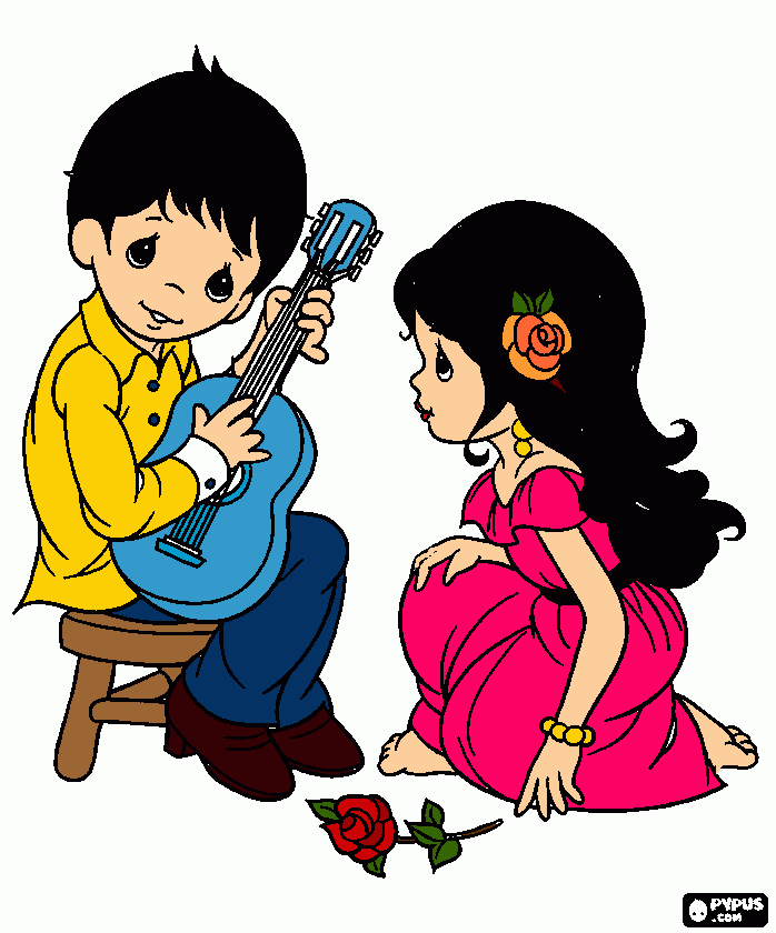 CASAL MICHELLE para colorir e imprimir