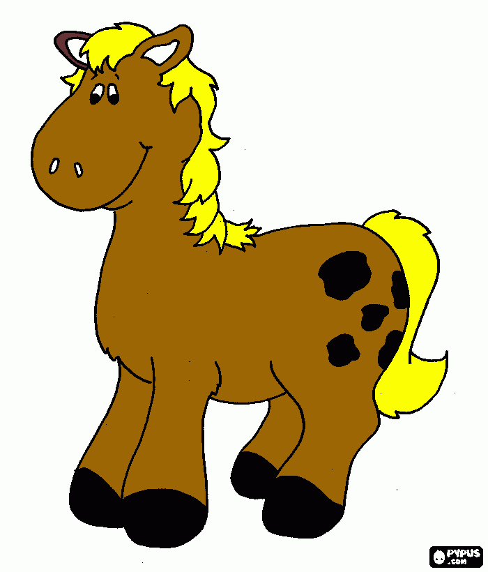 cavalo Gabi para colorir e imprimir