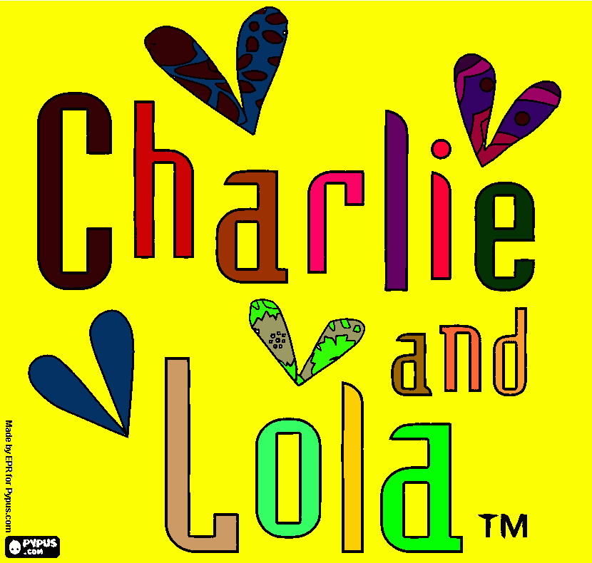 CHARLIE AND LOLA para colorir e imprimir