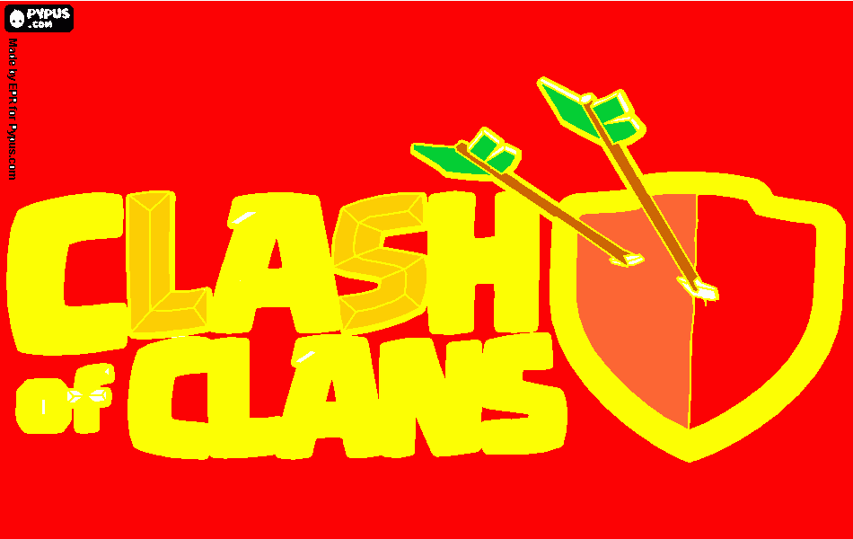 clash of clanh para colorir e imprimir