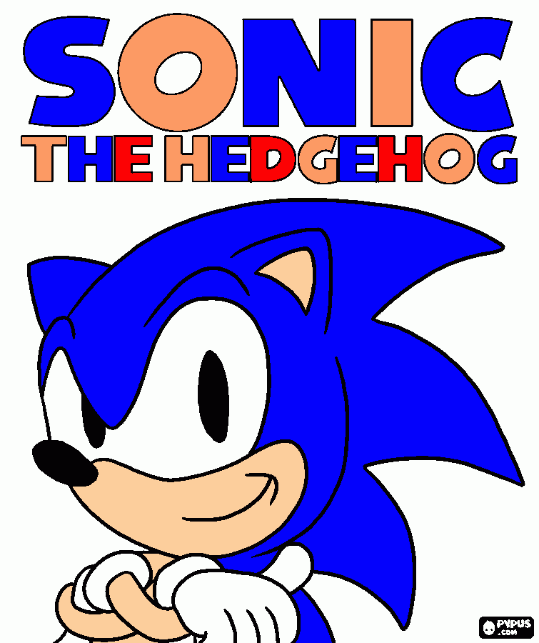 classico sonic para colorir e imprimir