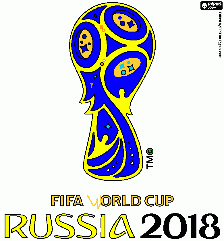 COPA 2018 PINTADO POR:Cleyton para colorir e imprimir