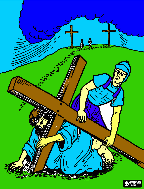 cristo é o meu salvador para colorir e imprimir