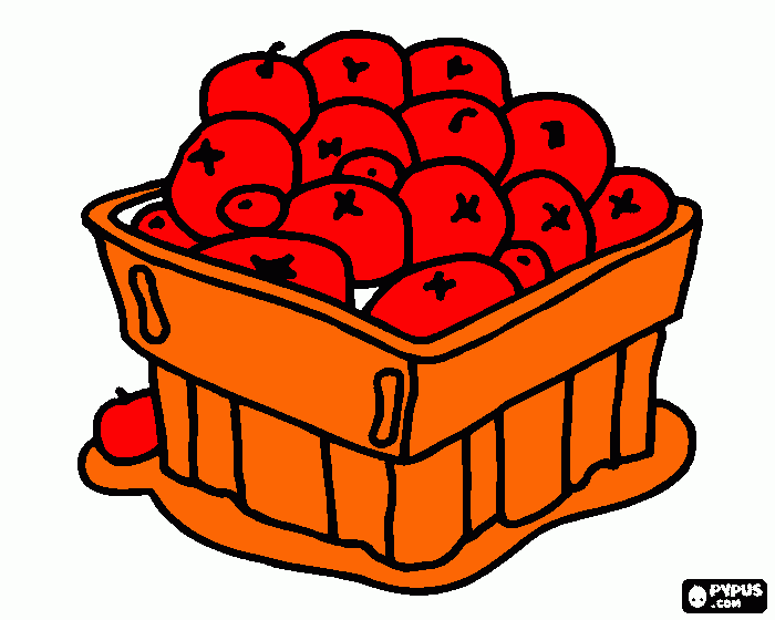 desenho de frutas do oxicoco futas do mitio ou bagas em uma tigela  para colorir e imprimir