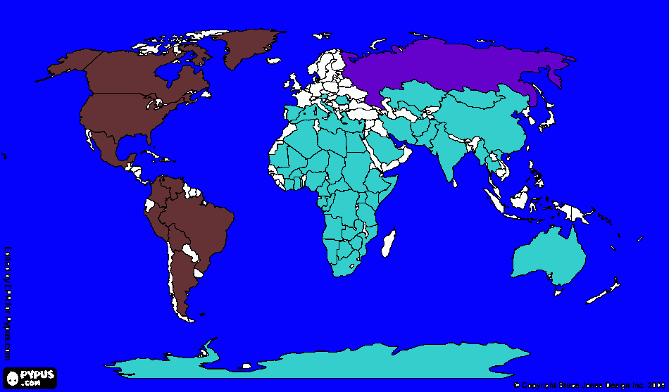 desenho de mapa  para colorir e imprimir