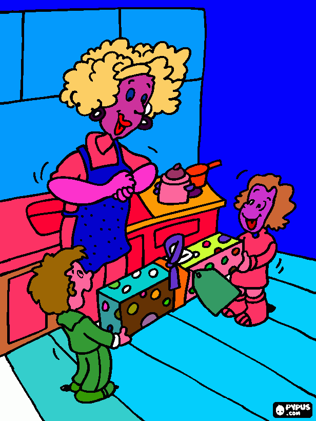 desenho dias das mãe  para colorir e imprimir