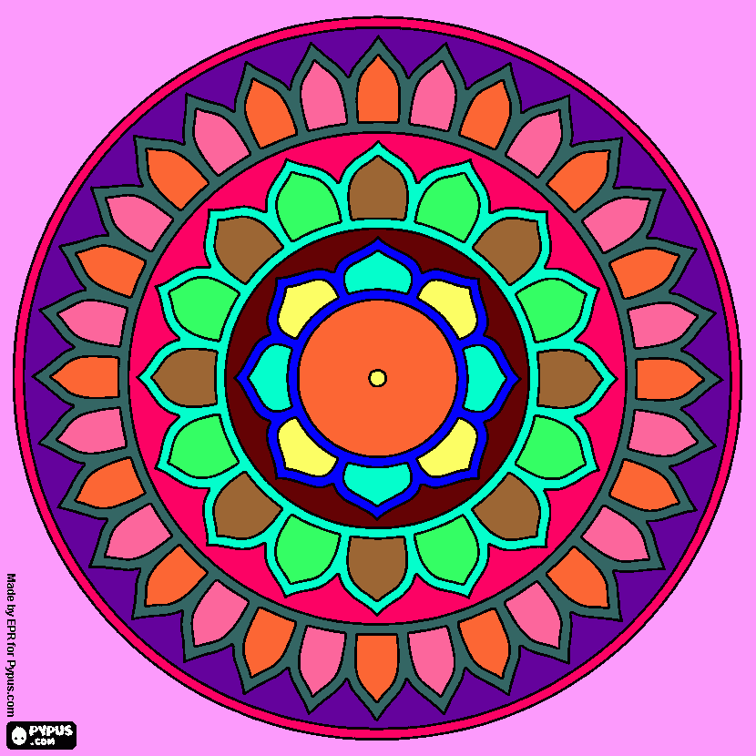 desenho mandala para colorir e imprimir