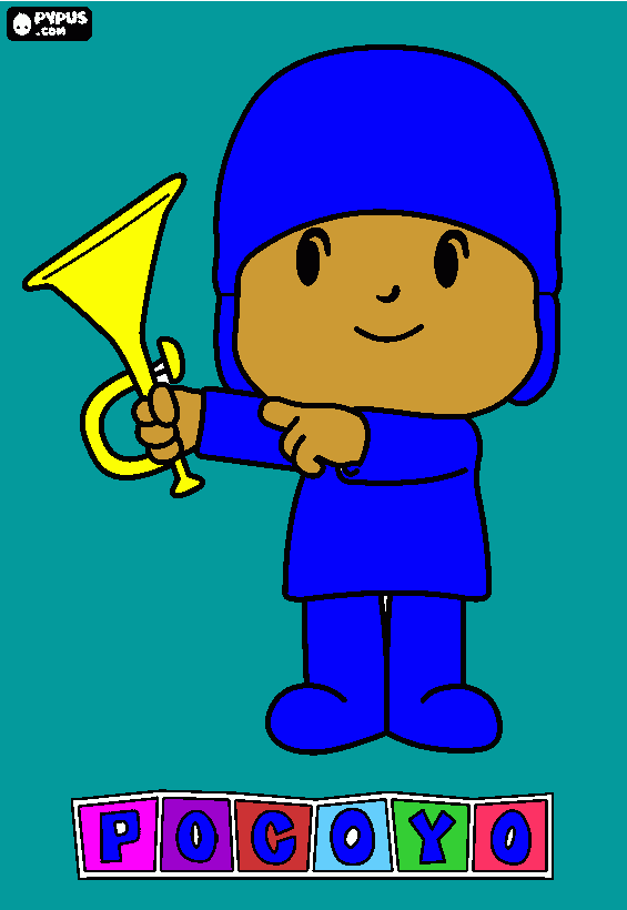 DESNHO DO POCOYO  para colorir e imprimir