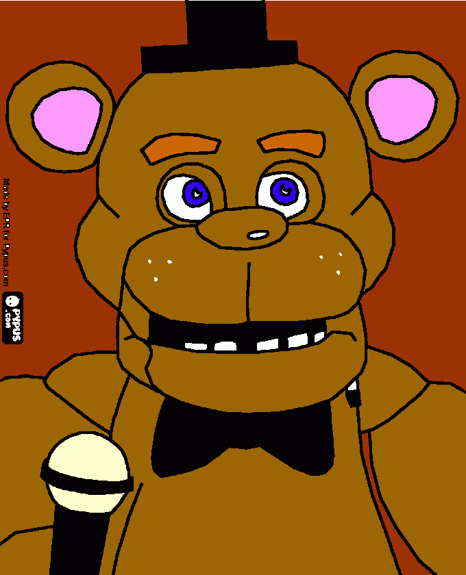 do freddy de five nights at freddy´s para colorir e imprimir