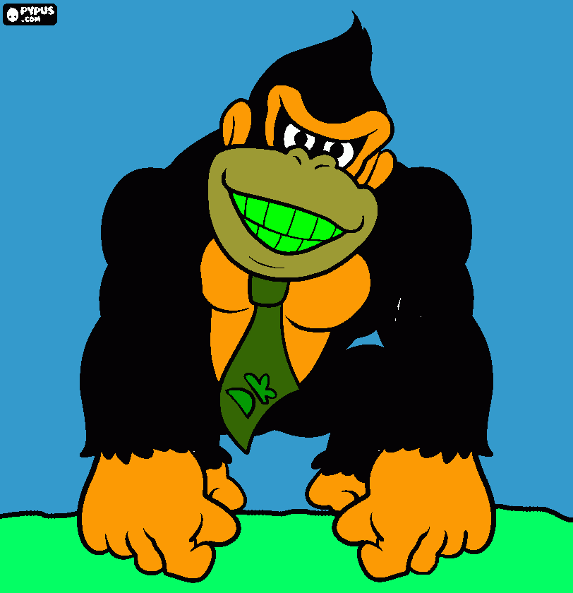 Donkey Kong do Lucas para colorir e imprimir