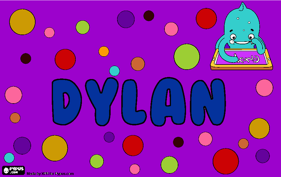 DYLAN para colorir e imprimir