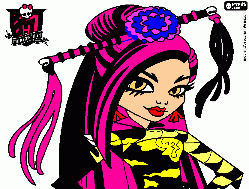 e a minha monster high para colorir e imprimir