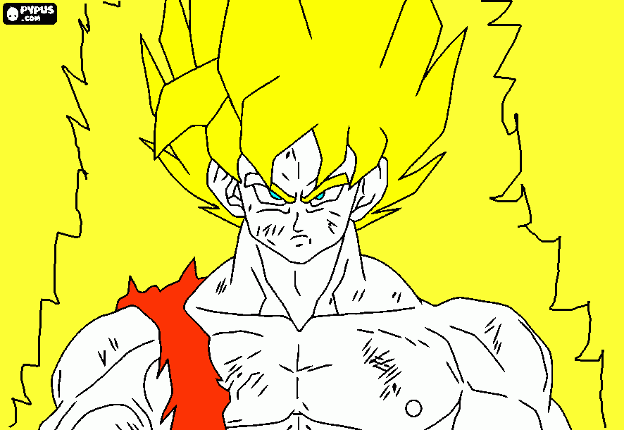 e  do  dragon  boll  z  o  nome  do  carinha  e  goku para colorir e imprimir