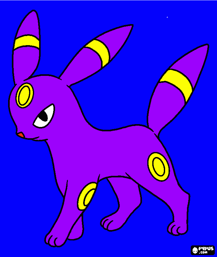 Eevee Sombria para colorir e imprimir