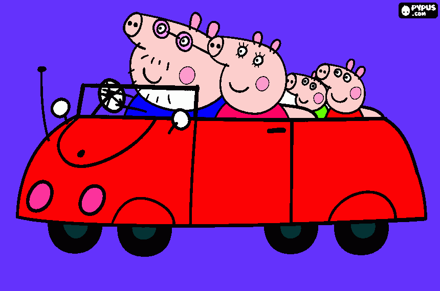 ellen peppa pig para colorir e imprimir