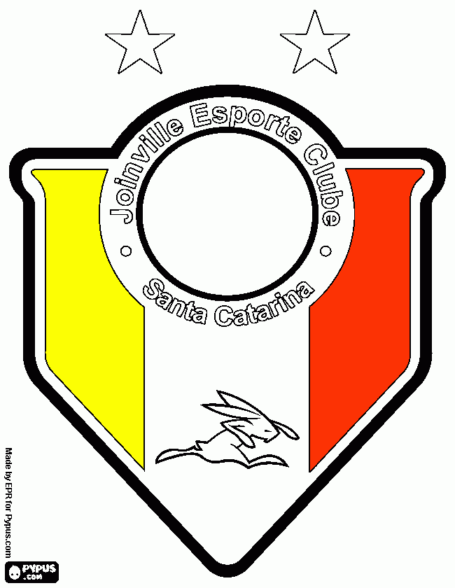 escudo clube para colorir e imprimir