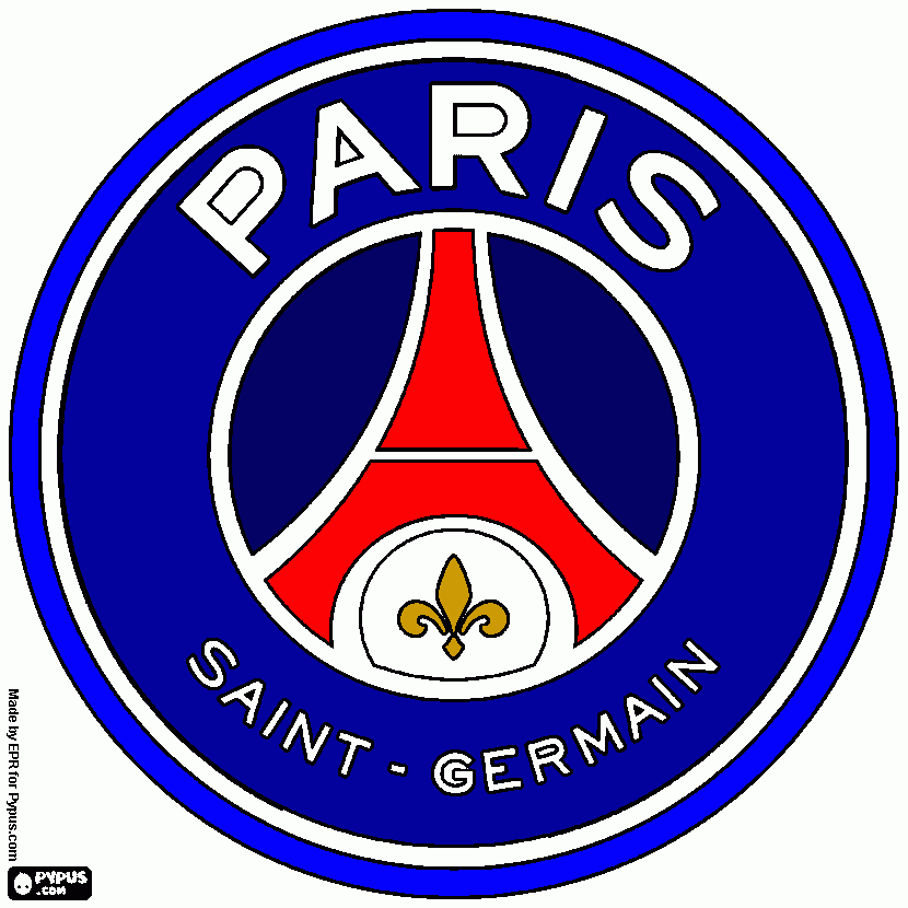 ESCUDO DO PARIS DESENHADO POR GABRIEL FILHO para colorir e imprimir