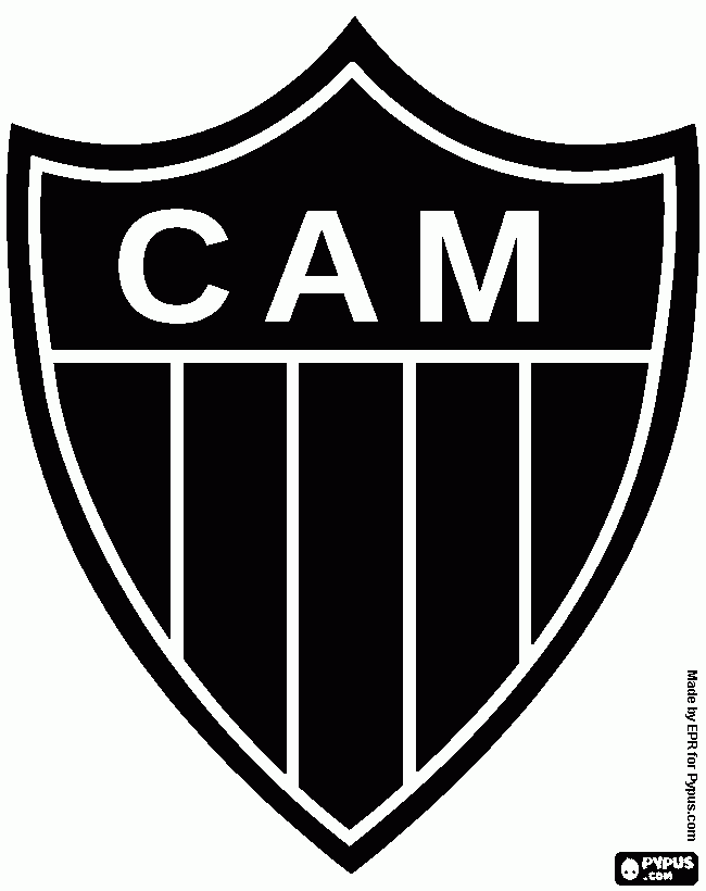 Simbolo do atletico mineiro, Desenhos, Apostila de desenho