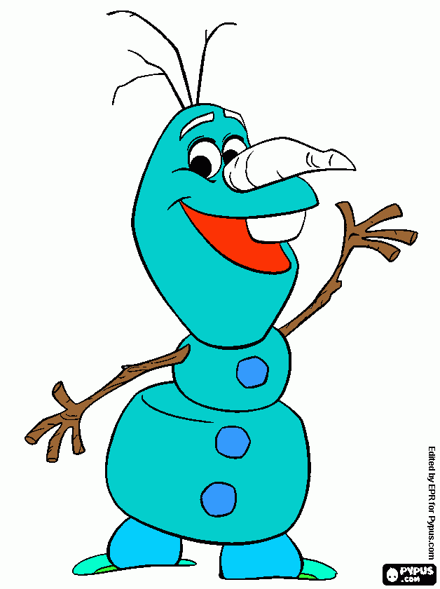 eu achei bemm legal o desenho do olaf.... para colorir e imprimir