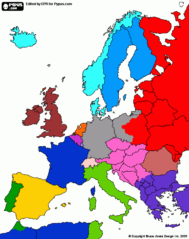 europa 1885 para colorir e imprimir