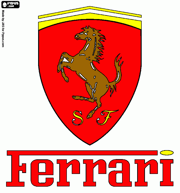 ferrari enzo  para colorir e imprimir