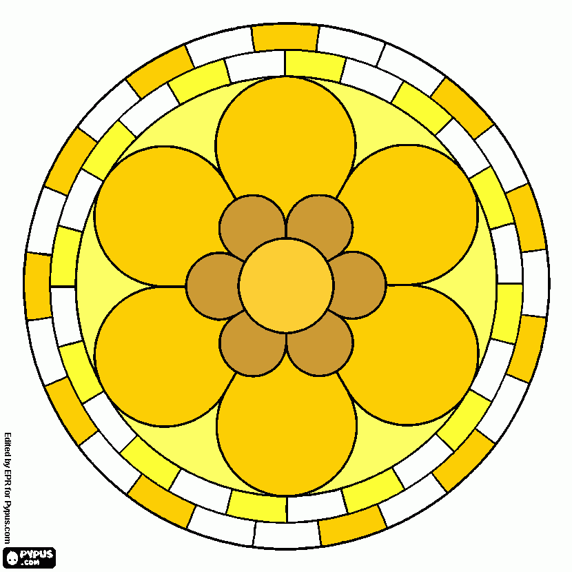 flor amarela 20.05.15 para colorir e imprimir