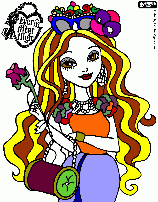 Garota Blogueira para colorir e imprimir