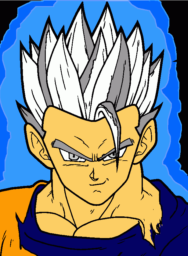 Gohan Instinto Superior  para colorir e imprimir