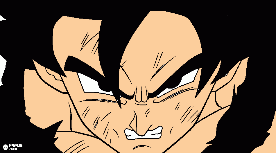 goku black para colorir e imprimir